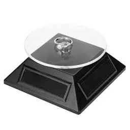 Produktbild: Solar Drehteller Drehscheibe Solar Drehteller,Schmuck Display Aufsteller, Solarbetriebener Oder Batterie (Nicht Enthalten) 360° Drehscheibe Rotierender Ständer Uhr Telefon Schmuck