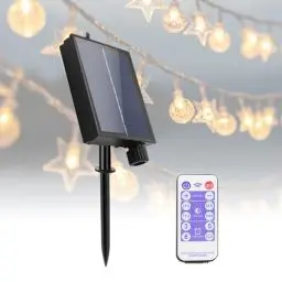 Produktbild: Solar String Light Control Box Automatisch Wasserdicht Einstellbare Leuchtkraft Solar Lampe String Schaltkreis Solar Lichterkette Außen mit einstellbarem Solarpanel