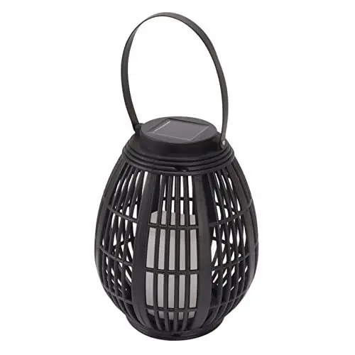 Produktbild: Solar-Gartenlaterne, Dekoratives Licht für LED-Gartenleuchte, Hyuduo für Lampe, Rattan für Laternen