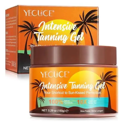 Produktbild: Solarium Bräunungscreme Creme Bräunungsbeschleuniger – Natürliche Selbstbräuner Creme für Sonnenbank & Outdoor, Schnellwirkend und Natürliche Bräune - 150g