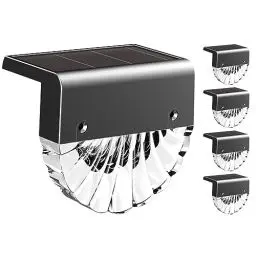 Produktbild: Solarlampen für Außen Garten, Wasserdichte Solar Lampe für die Garten dekoration | 4 Stück LED Gartenlampen für Terrasse, Garten, Stufen und Treppen, 2 Modi LED Warmweiß/Farbwechselnde Beleuchtung (4)