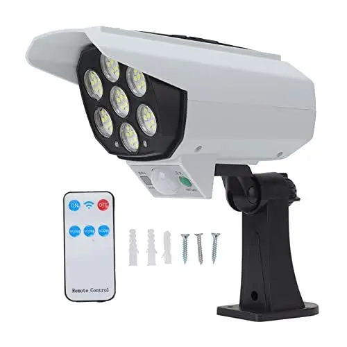 Produktbild: Solarlampen für Außen mit Bewegungsmelder, IP64 Wasserdichte Solar Lampe Outdoor, Solar Aussenleuchte mit Bewegungsmelder LED Wandleuchte Solarenergiebetriebene Lampe mit Fernbedienung