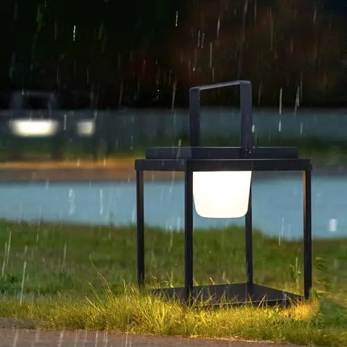 Produktbild: Solarlaterne für Außen, RGB Fernbedienung Dimmbar Solar Laternen für Draußen LED Metall Solar Laterne Garten mit Flacker Effekt Kerzen IP44 Wasserdicht Balkon Tischlampe Deko