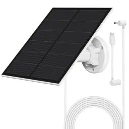 Produktbild: Solarmodul für Ring Kamera,5W Kamera Solarpanel kompatibel mit Ring Spotlight Cam Akku & Stick Up Cam Akku, Stick Up Cam 2. und 3. Gen. mit Fassstecker
