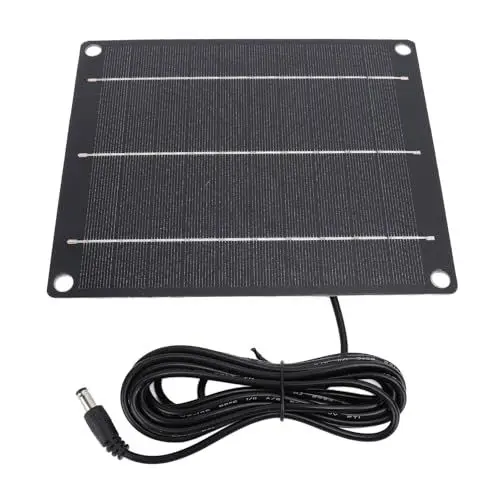 Produktbild: Solarpanel 6 V 6 W Hochleistungs-Monokristallin für -Lüfter, Handy, Powerbank, Camping-Laternen, Solar-Ladegerät mit DC-Schnittstelle, Monokristallines Siliziu
