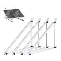 Produktbild: solarpanel halterung 118cm Aluminium balkonkraftwerk halterung mit verstellbarem Winkel 0-90°, 100W-800W Solarmodul balkonkraftwerk halterung flachdach für Flachdach/Balkon/Autodach 2 Paar (Normal)
