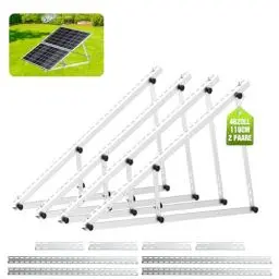 Produktbild: Solarpanel Halterung Halterung Balkonkraftwerk für 200W-500W Solarpanel Winkel Einstellbar 0-90° Halterung für Solarpanel für Dachhalterungen Solarmodule (118cm Verstellbare Solarpanel Halterung)