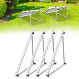 Produktbild: Solarpanel Halterung Solarmodul Halterung Balkonkraftwerk 118cm für Solarpanel 100W-600W, Winkel Einstellbar 0-90° Halterung für Dachhalterungen Solarmodule (118 cm Solarmodulhalterung)