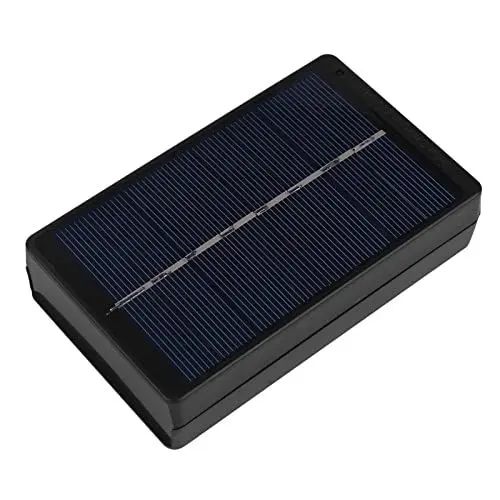 Produktbild: Solarpanel -Ladegerät AA AAA Batterie Tragbares leichtes Solar -Batterie -Ladegerät für Outdoor Travel Black 115x68x26mmmm