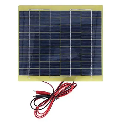 Produktbild: Solarpanel Polysiliziummaterial Solarpanel, Solarladegerät Solarpanel Solarladegerät Geringe Lichtausbeute Leichtes Tragbares Solarladegerät Zum Laden von 12-V-Batterien 5 W 18 V