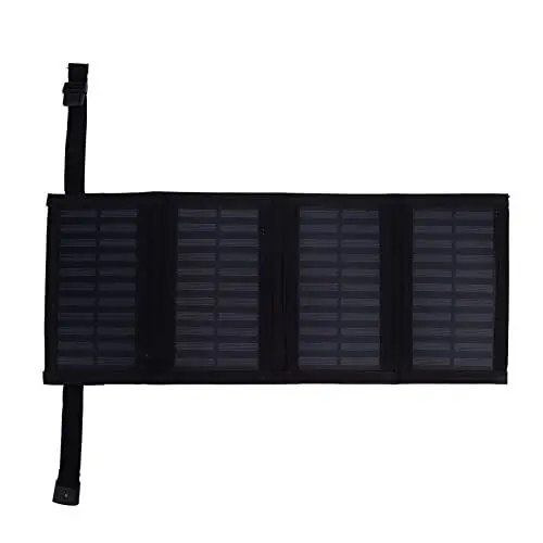 Produktbild: Solarpanel-Ladegerät, 20 W, 5,5 V, faltbar, tragbar, starke Ausgangsleistung, Solarladegerät, faltbares Camping-Solarpanel-Ladegerät zum Aufladen von Mobiltelefonen im Freien
