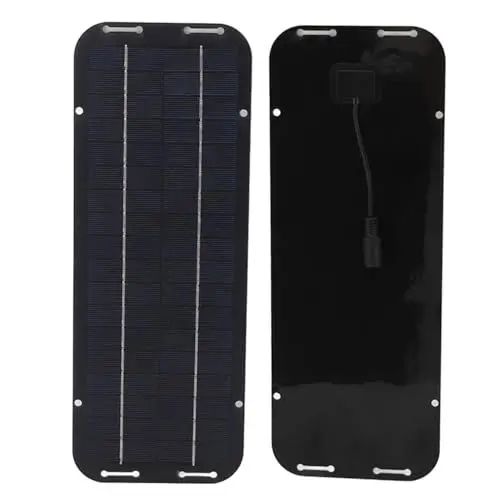 Produktbild: Solarpanel-Ladegerät, 6 W, 12 V, Tragbares Solarladegerät-Set, Hocheffizientes Polykristallines Silizium, Stabile Leistung, Professionell für den Außenbereich auf Reisen