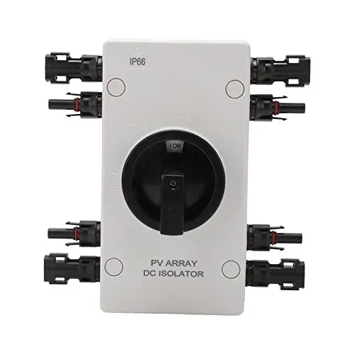 Produktbild: Solar-Trennschalter, PV-Trennschalter, IP66, Wasserdicht, DC 1000 V, 32 A, Netz-Solarstromsystem, Photovoltaik-Schaltkreis-Isolator, für Sonnenkollektoren, Wohnmobile, Boote