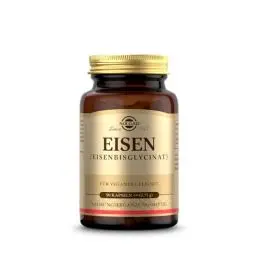 Produktbild: SOLGAR® Eisen | 20 mg Eisen als patentiertes Eisenbisglycinat pro Tagesportion | Magenfreundliche organische Verbindung | 90 vegane Kapseln für 3 Monate