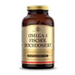 Produktbild: SOLGAR® Omega-3 Fischöl hochdosiert | Kaltwasser-Fischöl mit EPA und DHA | Mehrfach ungesättigte Fettsäuren | mit 1764 mg Omega-3-Fettsäuren pro Tagesdosis | 100 Softgel-Kapseln