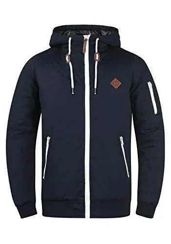 Produktbild: Solid SDTilly Herren Übergangsjacke Herrenjacke Jacke mit Kapuze Reißverschlusstaschen Regular fit, Größe:L, Farbe:Insignia Blue (1991)