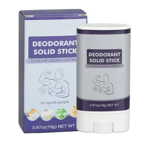 Produktbild: Solider Antitranspirant-Stick, Einfach Aufzutragender Antitranspirant-Stick Unter den Achseln, 2 Stück, 19 G, Reduziert Schweiß für den Sommergebrauch