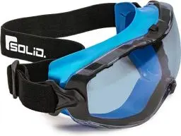 Produktbild: SolidWork Profi Schutzbrille - Schutzbrille mit klaren, beschlagfreien und kratzfesten und UV-Schutzbeschichteten Gläsern - Brillen inkl