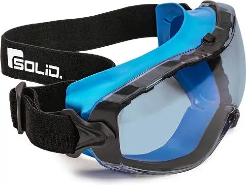 Produktbild: SolidWork Profi Schutzbrille - Schutzbrille mit klaren, beschlagfreien und kratzfesten und UV-Schutzbeschichteten Gläsern - Brillen inkl
