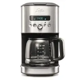 Produktbild: Solis Aroma Brewer Filterkaffeemaschine, Kleine Kaffeemaschine mit Timer, Aromawahlschalter und Warmhaltefunktion, Kaffeebereiter mit 1.8 Liter Glaskanne, Tropfschutzsystem und LED-Anzeige, Edelstahl