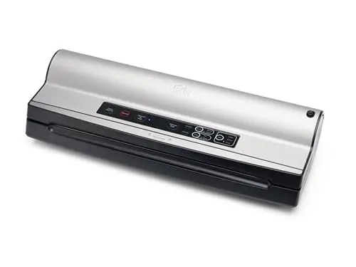 Produktbild: Solis Vac Prestige Maxi Vakuumierer mit wählbarer Schweißnaht und Puls-Funktion, 40 cm XXL-Vakuumiergerät mit Zigarettenanzünder und USB-Anschluss, Küchen Zubehör ideal für Sous Vide, Silber