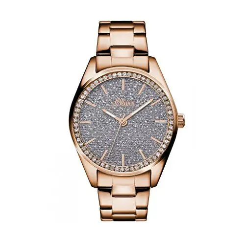 Produktbild: s.Oliver Damen Armbanduhren Edelstahl Analog Quarz Roségold SO-3213-MQ