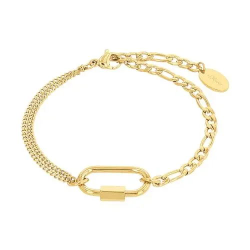 Produktbild: s.Oliver Armband Edelstahl Damen Armschmuck, 17+3 cm, Gold, Kommt in Schmuck Geschenk Box, 2033904