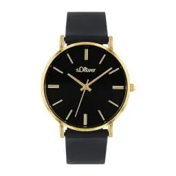 Produktbild: s.Oliver Armbanduhr Damen Quarzuhr Analog, mit Silikon Armband, Silber, 3 bar Wasserdicht, Kommt in Uhren Geschenk Box