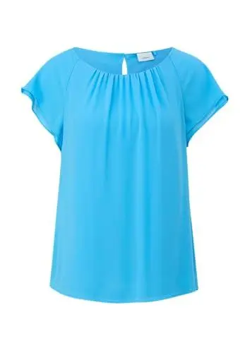 Produktbild: s.Oliver BLACK LABEL Damen 2148126 Chiffon Bluse, blau 6430, 34