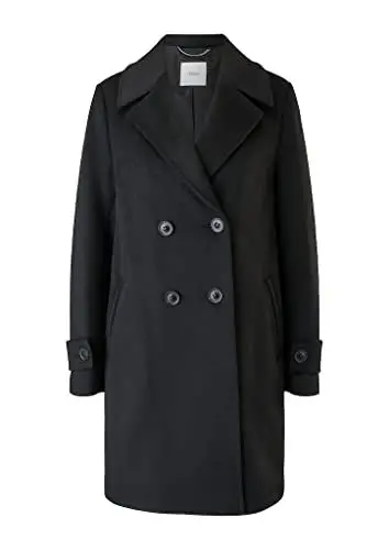 Produktbild: s.Oliver BLACK LABEL Damen 150.12.209.16.151.2116314 Mantel langarm, Grey / Black #222222, 46