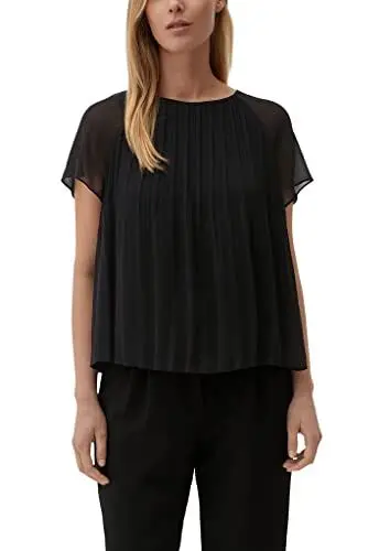 Produktbild: s.Oliver Damen 2132831 Bluse, 9999 schwarz, 34