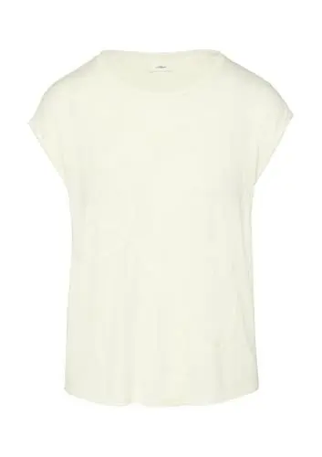 Produktbild: s.Oliver BLACK LABEL Damen 2157278 T-Shirt mit Pailletten, 02D0, 38