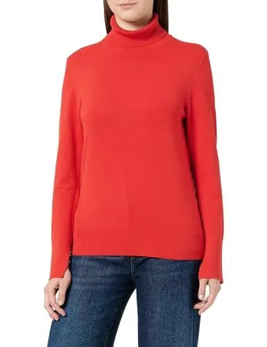 Produktbild: s.Oliver BLACK LABEL Damen Rollkragen Pullover RED, 36
