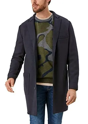 Produktbild: s.Oliver BLACK LABEL Herren 160.12.109.16.151.2105452 Daunenmantel, blau, 50