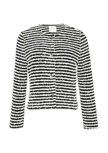 Produktbild: s.Oliver BLACK LABEL Jacke mit Musterstruktur schwarz 44