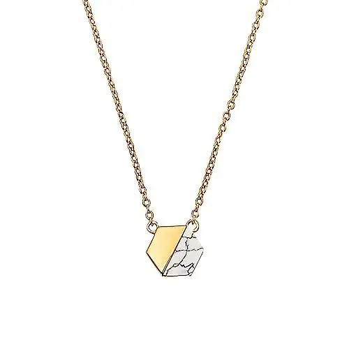 Produktbild: s.Oliver 2034346 Damen Collier Sterling-Silber 925 Gold Weiß 45 cm