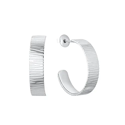 Produktbild: s.Oliver Creolen Edelstahl Damen Ohrschmuck, 2,6 cm, Silber, Kommt in Schmuck Geschenk Box, 2032523