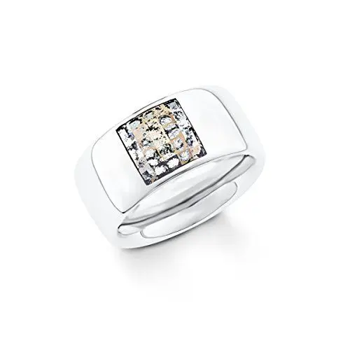 Produktbild: s.Oliver Damen-Ring Swarovski Elements Edelstahl Kristall mehrfarbig Gr. 52 (16.6) - 524650