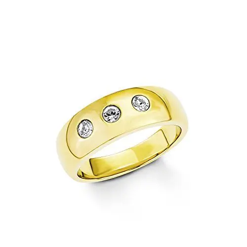 Produktbild: s.Oliver Damen-Ring Swarovski Elements Edelstahl Kristall weiß Gr. 54 (17.2) - 524346