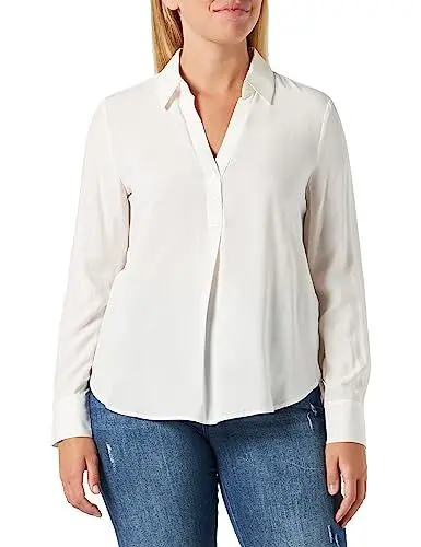 Produktbild: s.Oliver Damen 10.2.11.10.100.2133817 Bluse, 210 creme, 46