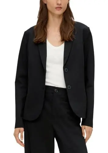 Produktbild: s.Oliver Damen 10.2.11.15.152.2133482 Blazer, 9999 schwarz, 40