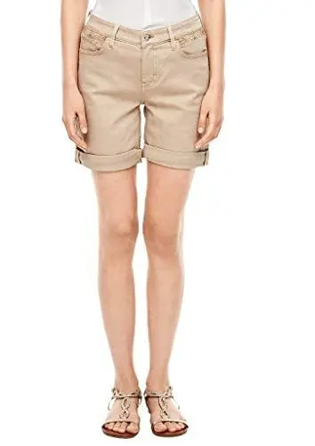 Produktbild: s.Oliver Damen kurz Jeans-Shorts, 84Z8 Brown Stretched d, 32,Short