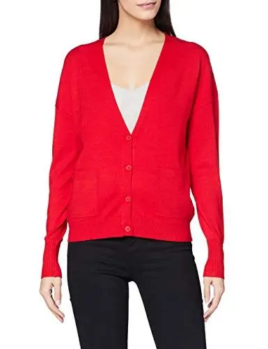 Produktbild: s.Oliver Damen 120.10.011.17.150.2053210 Strickjacke, rot, 38