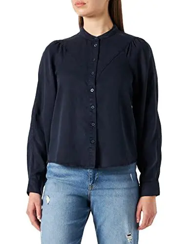Produktbild: s.Oliver Damen 120.10.202.10.100.2110312 Blouse, Navy, 42 EU
