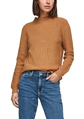 Produktbild: s.Oliver Strickpulli mit Stehkragen Brown 40