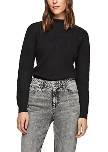 Produktbild: s.Oliver Strickpulli mit Stehkragen Black 36