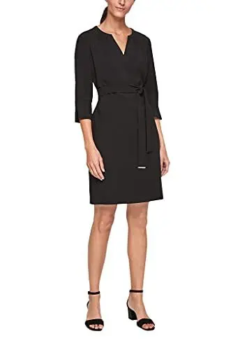 Produktbild: s.Oliver Damen 150.11.899.20.200.2105275 Kleid, 9999 schwarz, 48