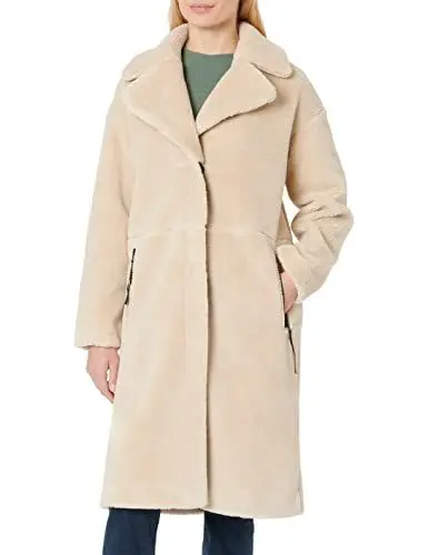 Produktbild: s.Oliver Damen 2120760 Wollmischungs-Mantel, Brown 8224, XL