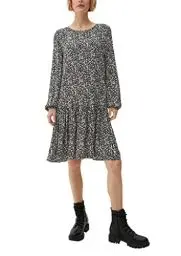 Produktbild: s.Oliver Damen 2120853 Kleid, Schwarz, 38 EU
