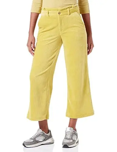 Produktbild: s.Oliver Damen 2121537 Cord Hose Culotte, Gelb, 40 EU